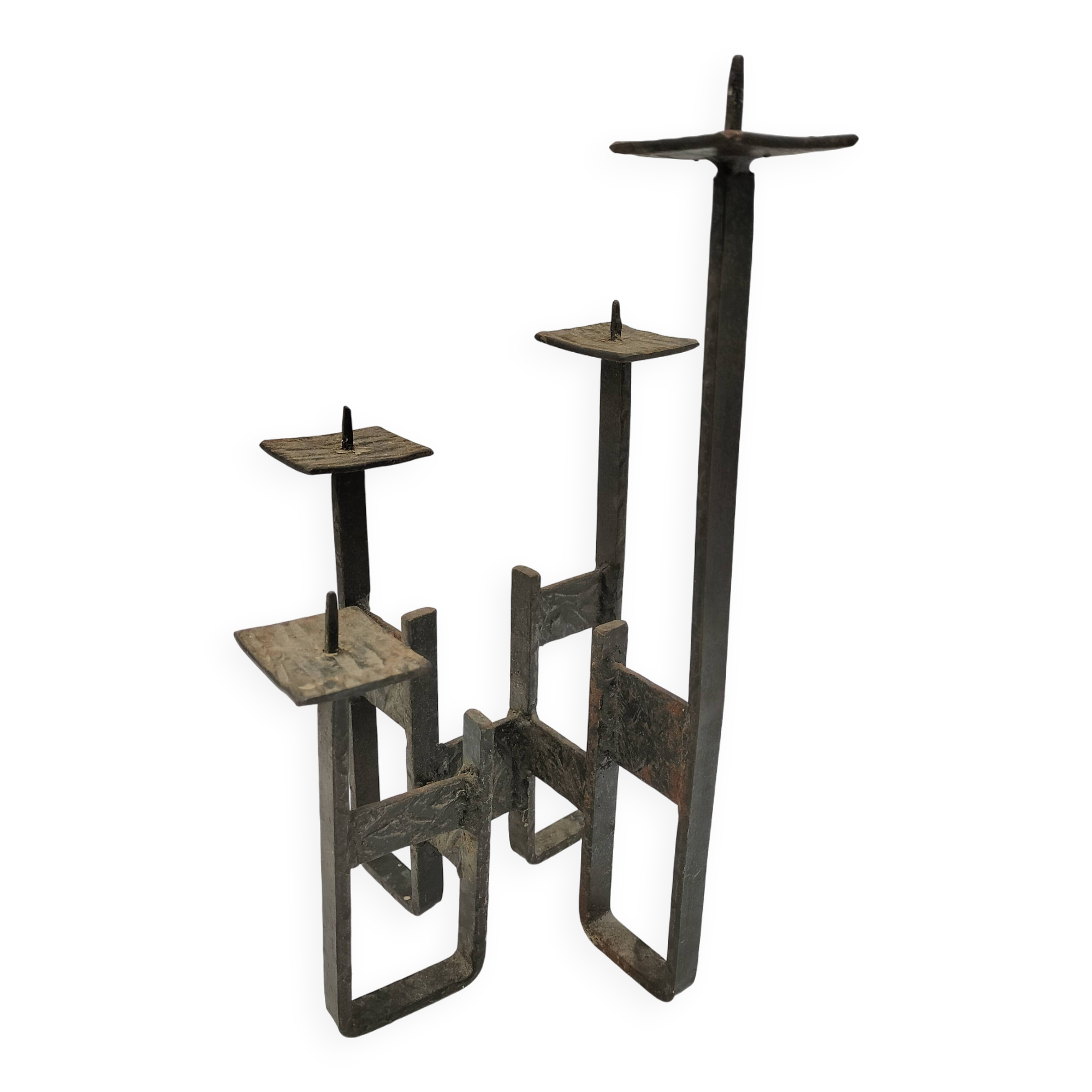 Brutalist candle holder