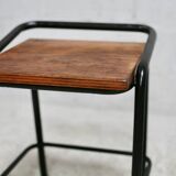 Pair of modernist stools, France, 1960s