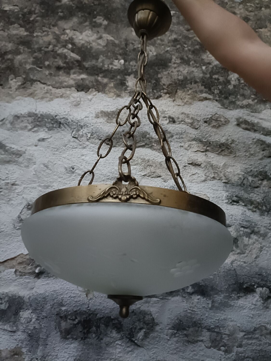 Vintage Art Nouveau style pendant light