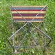 Tabouret camping pliant vintage