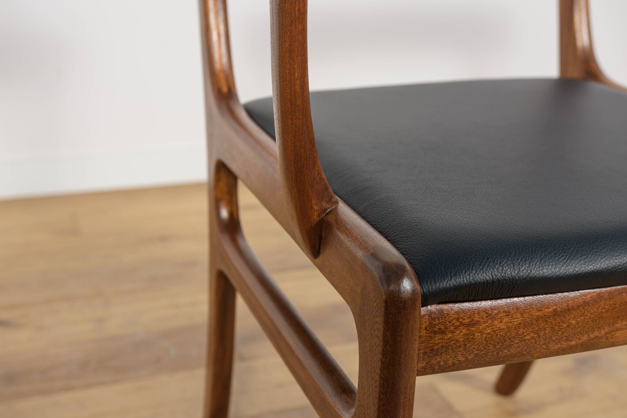 Danish Dining Chairs by Ole Wanscher for Poul Jeppesens Furniture Factory.