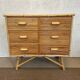 Commode bambou et rotin 1960