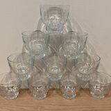 Set of 10 vintage glasses