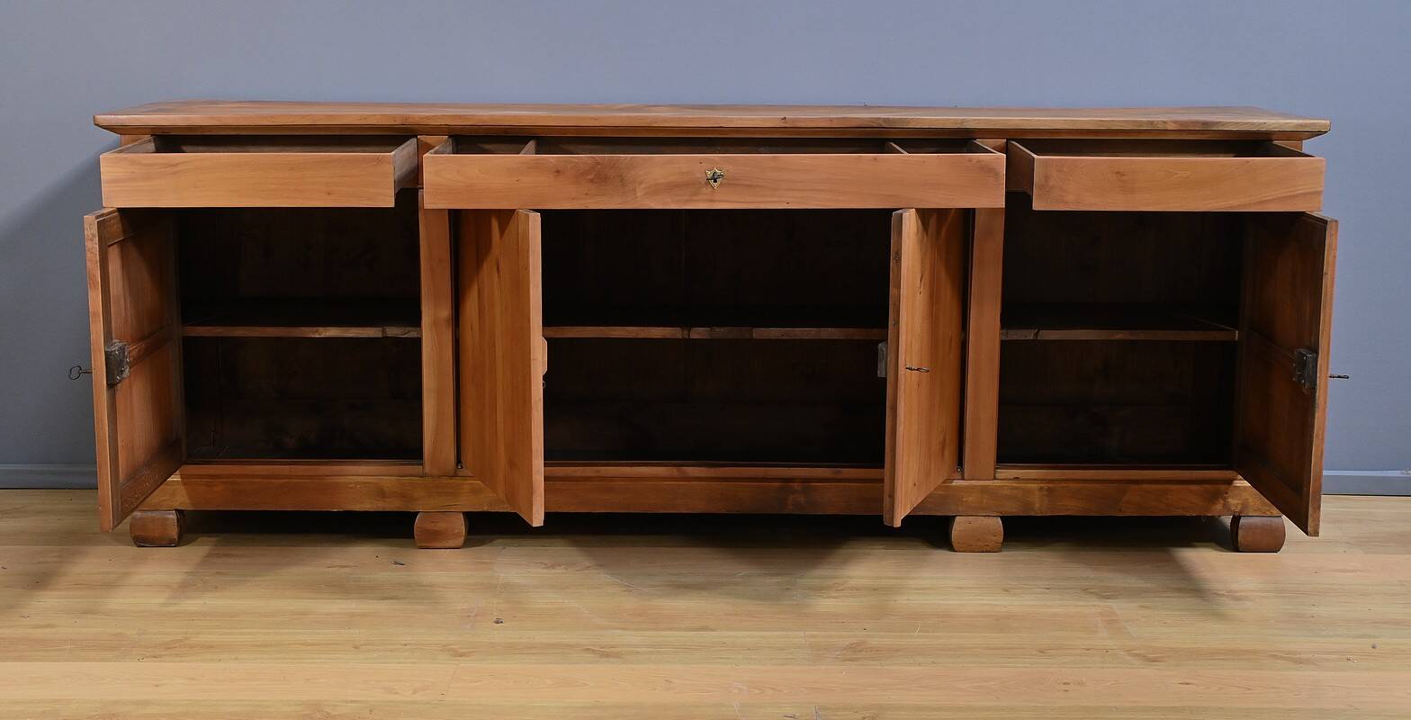 Large Cherrywood Sideboard, Restoration Style – Mid-19th Century
