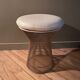 Warren Platner Stool for Knoll in White Leather