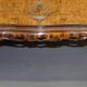 Vintage Italian Buffet in Walnut with Serpentine Front and Mirror Top