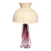 Lampe en cristal massif Val Saint Lambert.