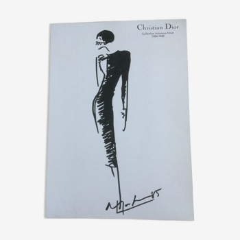 Illustration de mode et photographie Christian Dior années 80