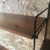 Vintage string wall shelf with 3 supports