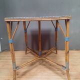 "1900" table in bamboo and wicker