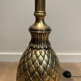 Lampadaire de parquet ananas en laiton