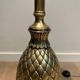 Pineapple floor lamp in brass