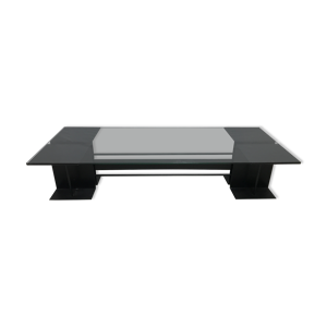 Table basse acier et