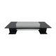 Steel and glass coffee table