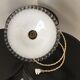 Old white opaline suspension and brass N°10