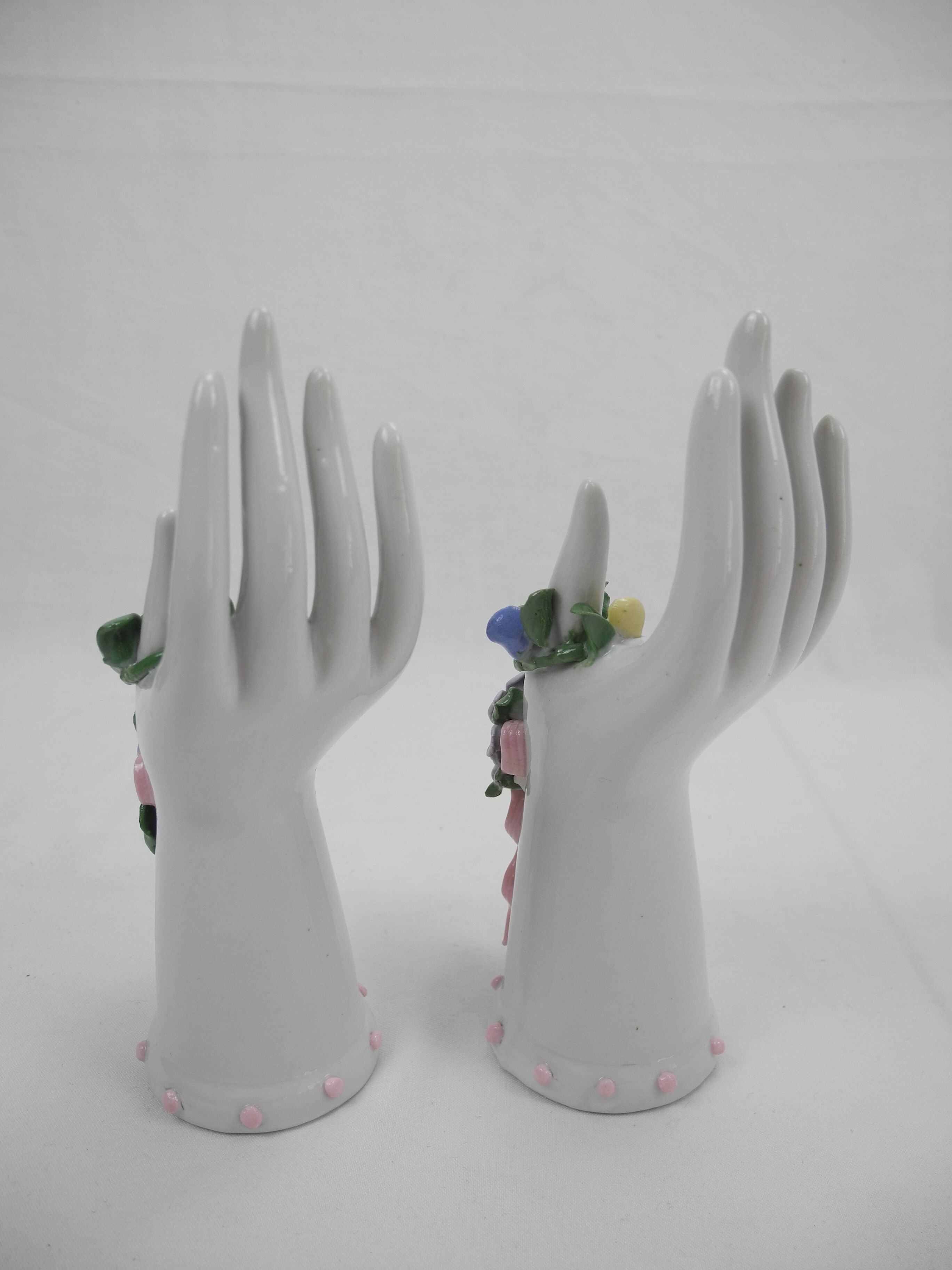 Pair of vintage ring holders ring holders stand shabby decor