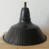 Enamelled tole lampshade