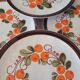 6 vintage dessert plates