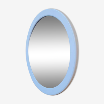 Miroir rond en plastique blanc, 1970