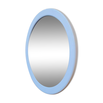 Miroir rond en plastique blanc, 1970