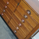Dutch apothecary furniture in oak mid-twentieth century