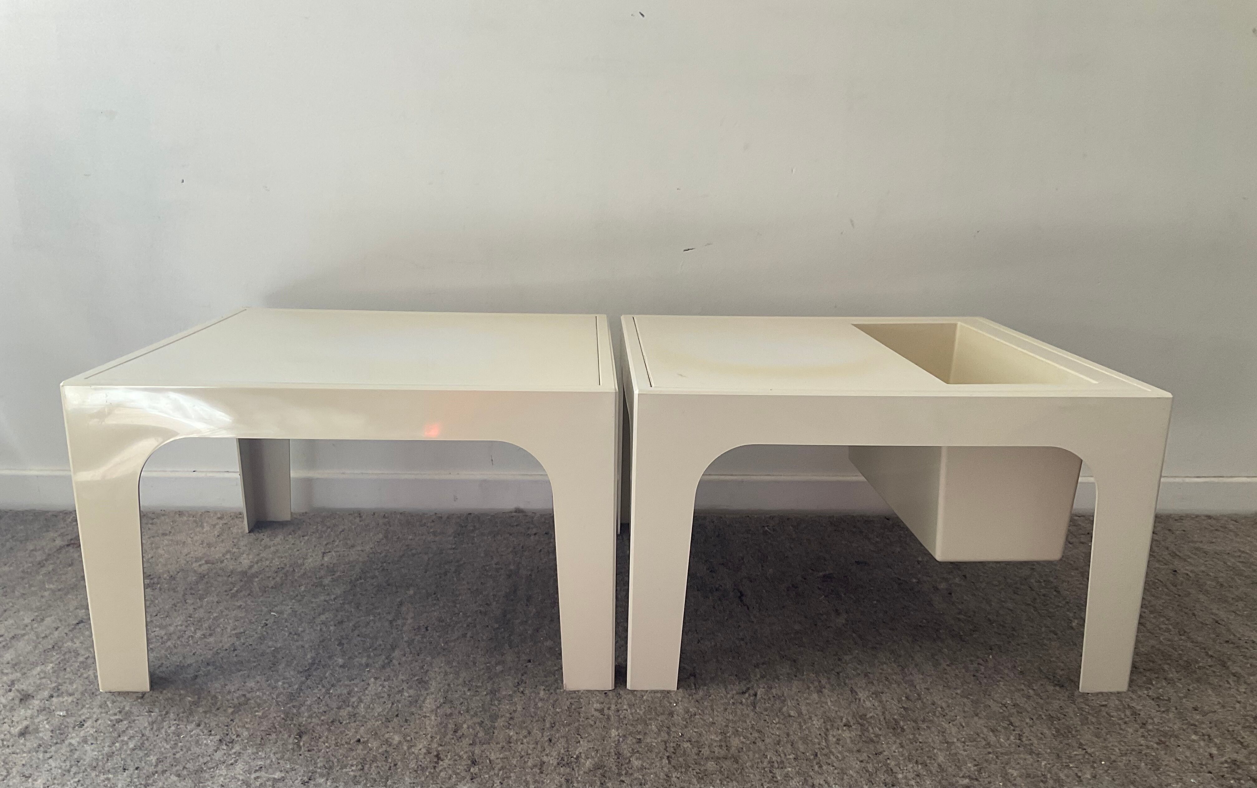Pair of side tables from the 70s
