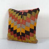 Organic wool turkish kilim pillow