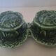 Salt and pepper shaker cabbage in Silea earthenware