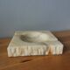 Marble or alabaster ashtray