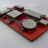 Brutalist ceramic wall panel from Krösselbach, Germany, 1960s