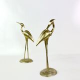 Brass ibis couple, circa 1970