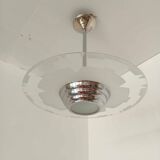Art Deco slab chandelier
