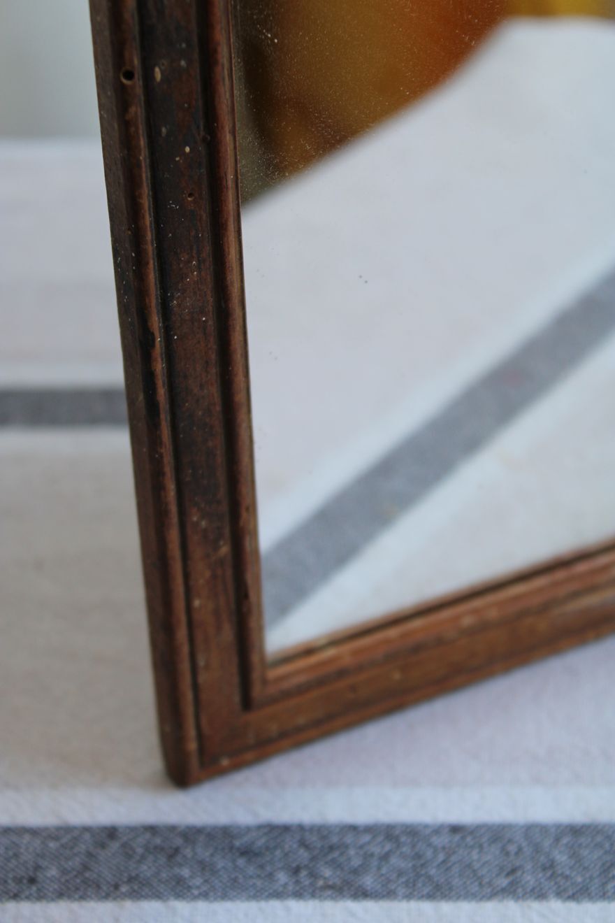 Wooden mirror