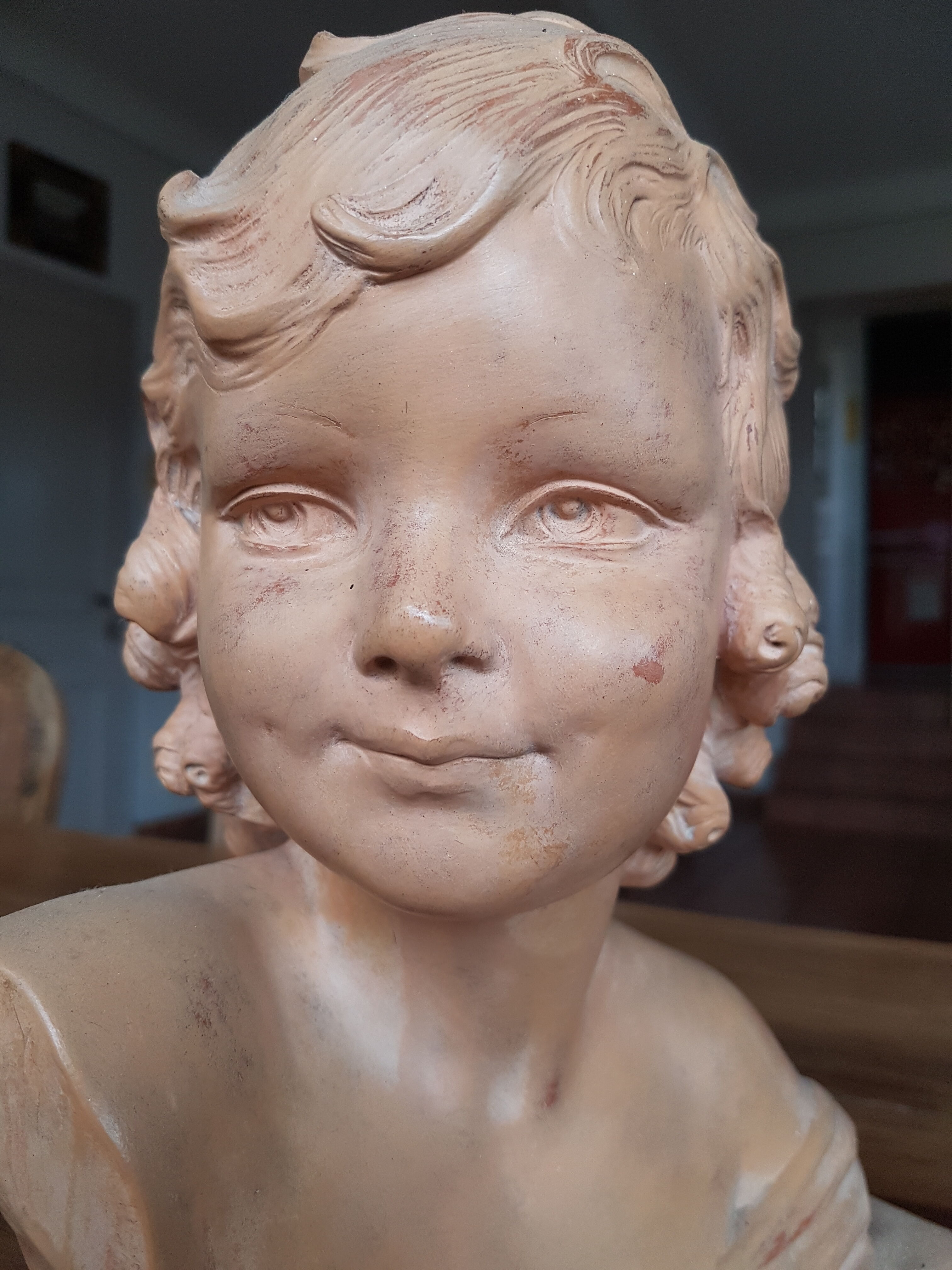 Bust terracotta woman signcipriani