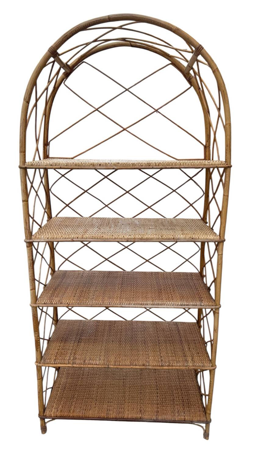 Étagère en Rotin des années 60 France