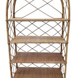 Étagère en Rotin des années 60 France