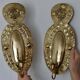 Pair of large mid-century Swedish brass sconces