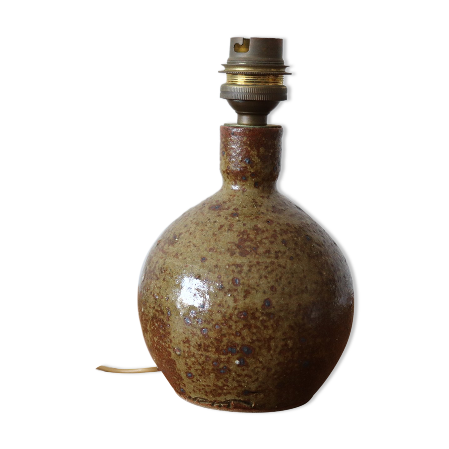 Stoneware ball lamp 60s