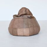 De Sede patchwork Bean Bag pouf in leather Switzerland 1970