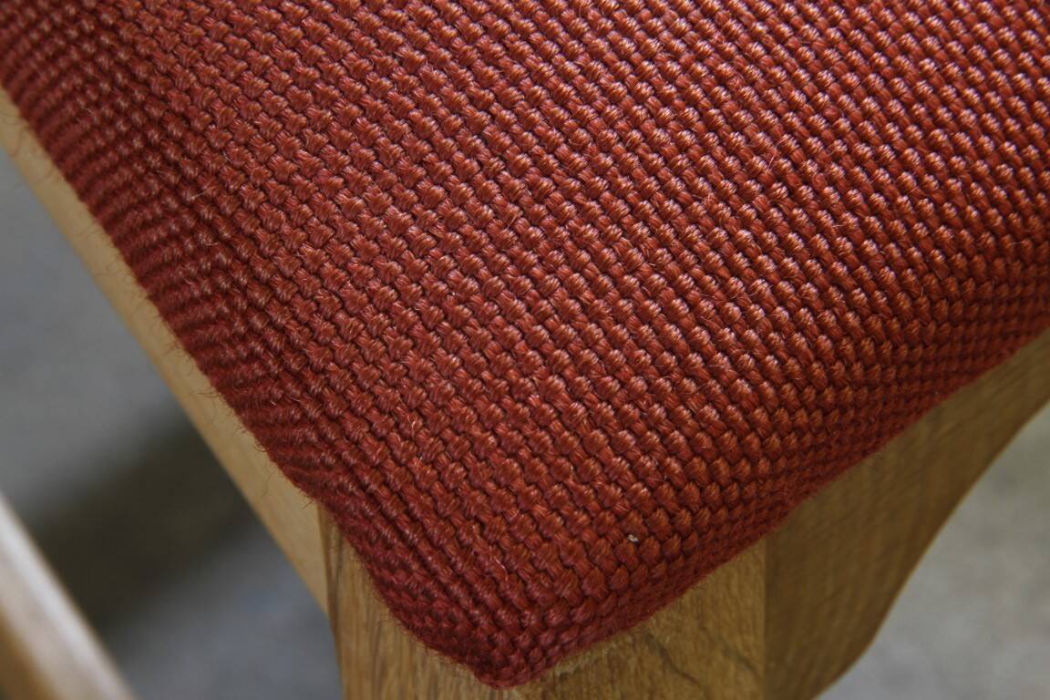 Vintage 1960s Danish Brutalist Ladderback Light Oak Chairs style of Kjærnulf