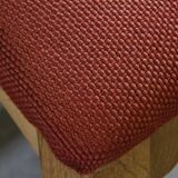 Vintage 1960s Danish Brutalist Ladderback Light Oak Chairs style of Kjærnulf