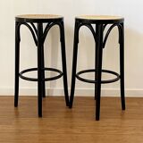 Pair of bistro style bar stools