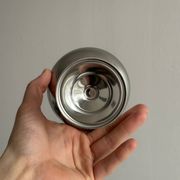 6 stainless steel dessert bowls on foot