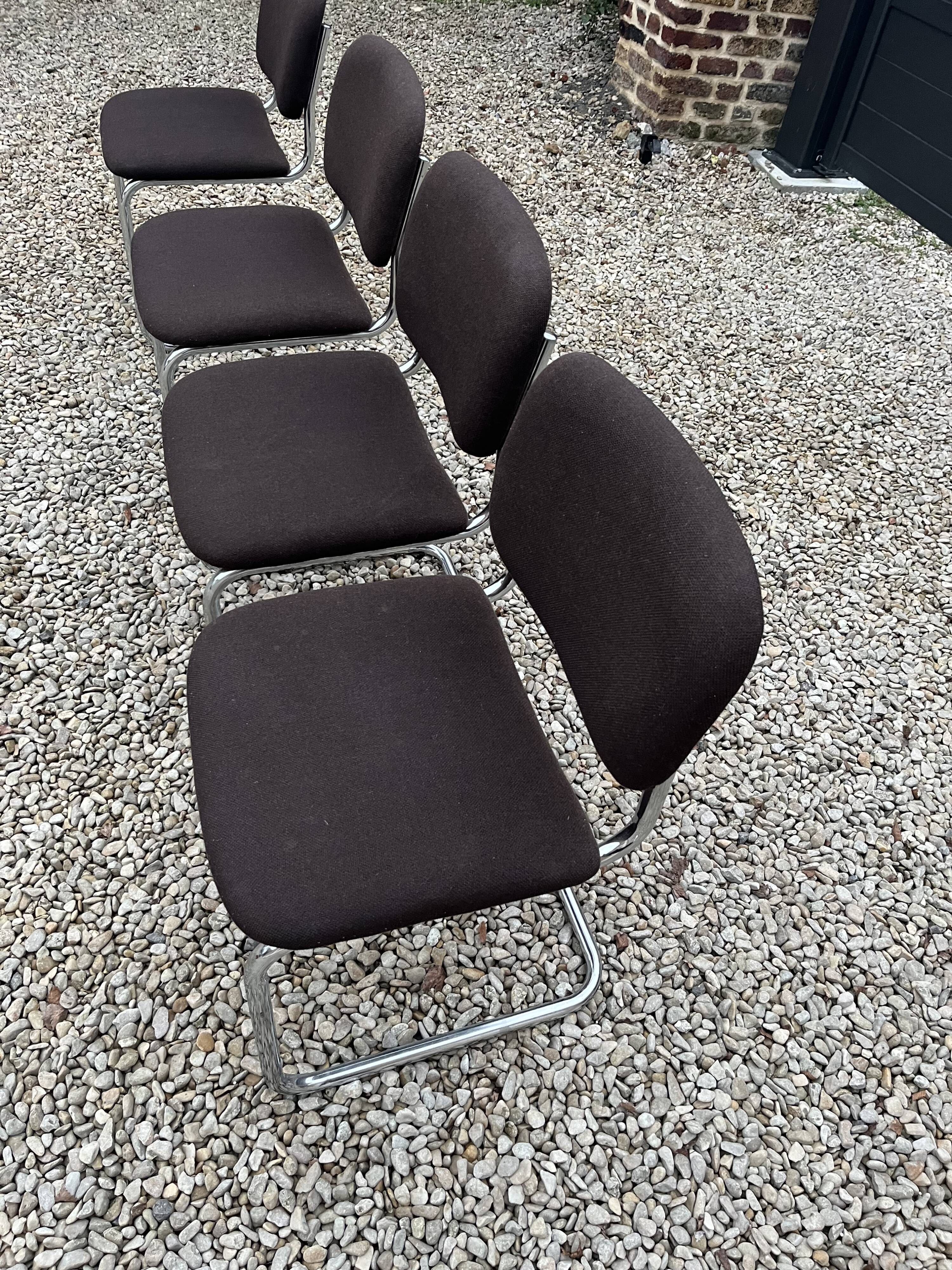 Breuer design fabric cesca chairs
