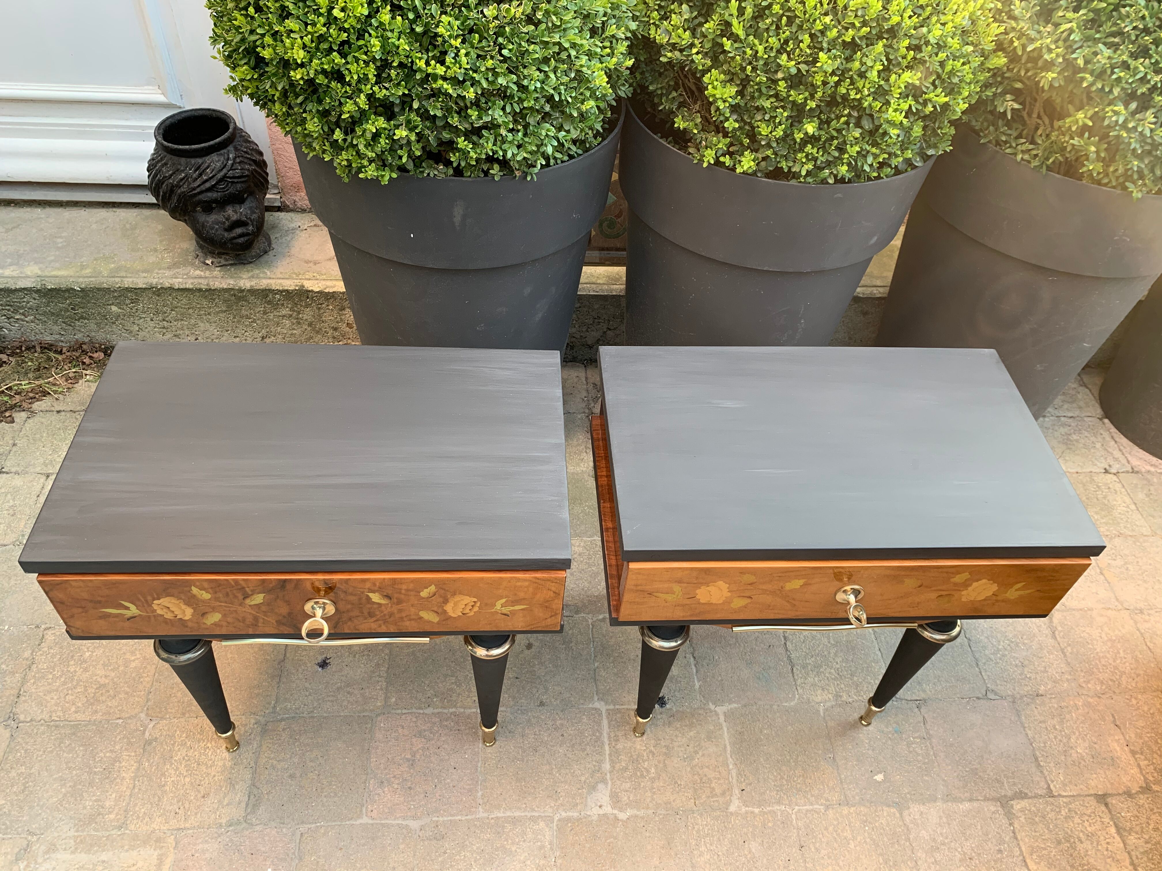 Pair of bedside tables 1970