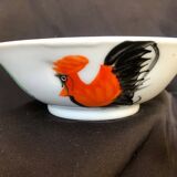 Bol chinois en porcelaine au Coq peint à la main milieu XXème siècle