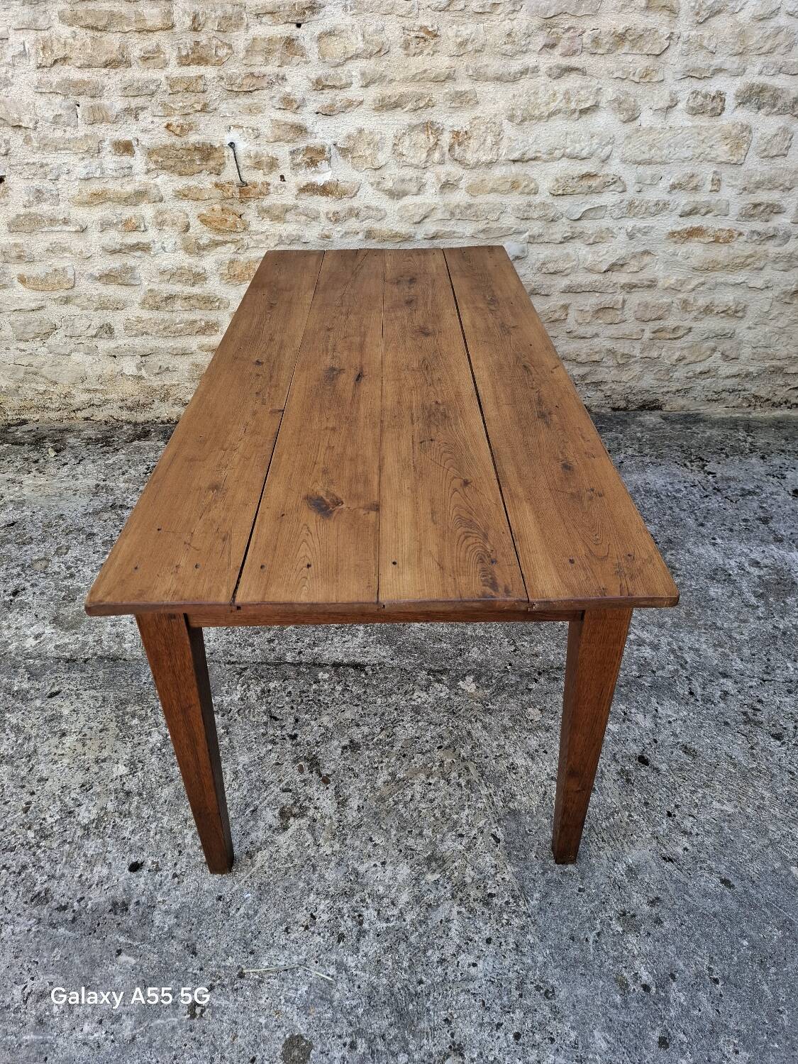 Weathered farm table