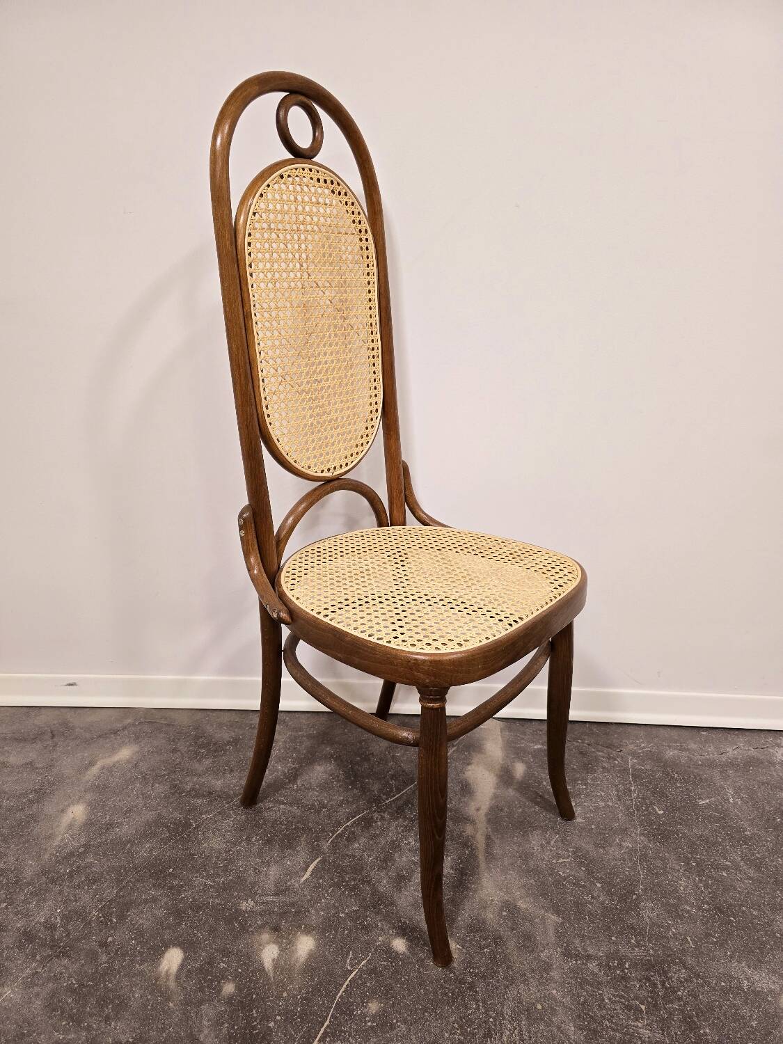 Chaises de salle à manger, bois courbé, M 17, dossier haut, 1 sur 4