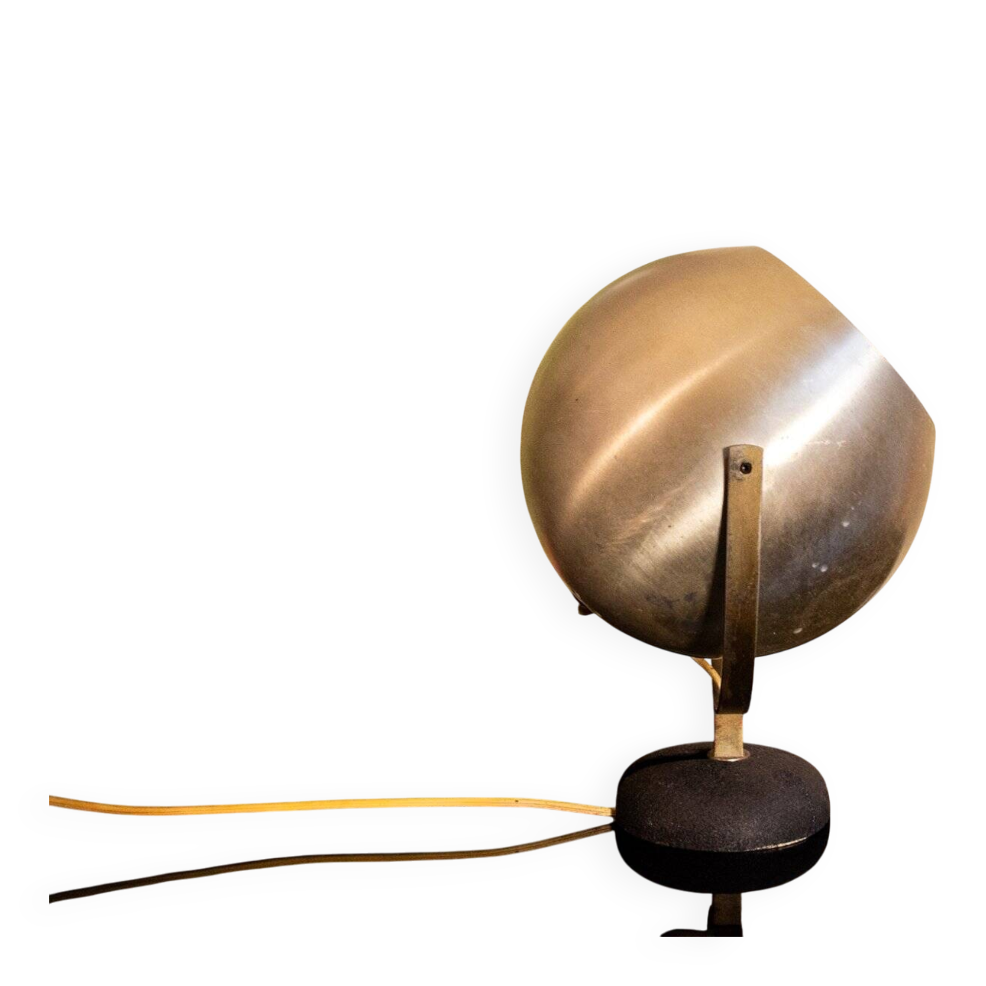 Lampe de table italienne orientable en aluminium, 1960