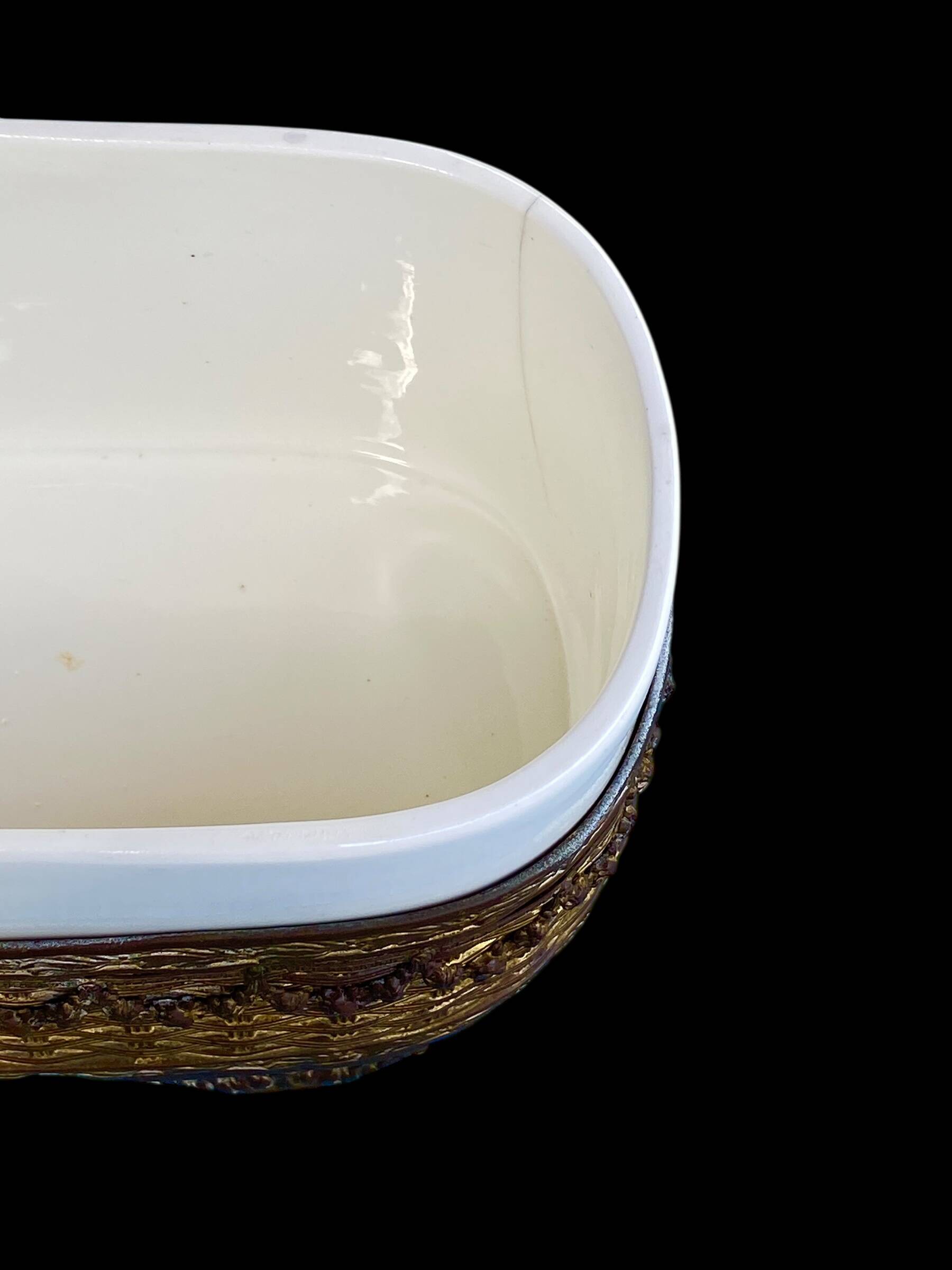 Antique Napoleon III porcelain centerpiece planter